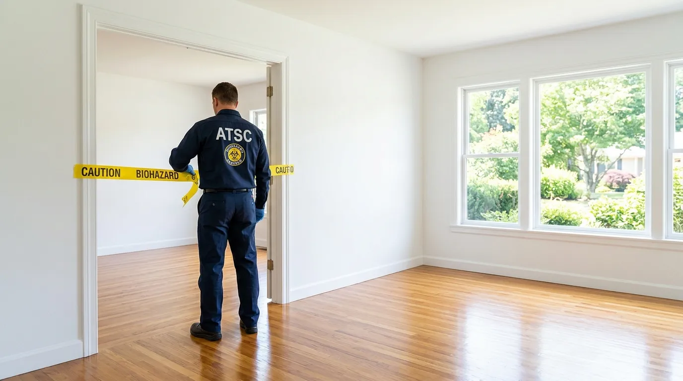 Certified biohazard cleanup crew performing Crime Scene Cleanup in Dunellen